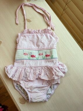 3t Cecil and Lou smocked swimsuit